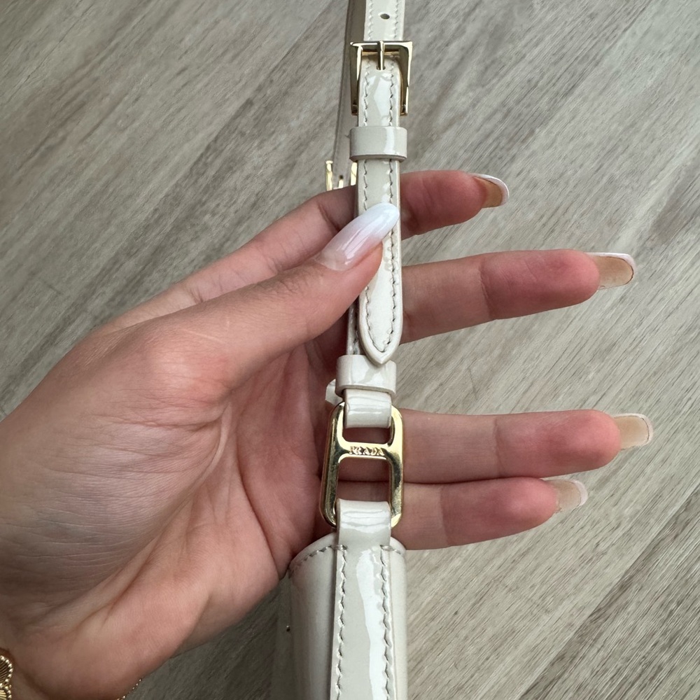 Prada Cleo Patent Leather Bag Cream - Picture 2 of 16